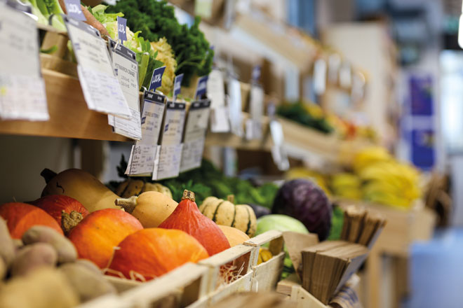 rayon fruit et légumes